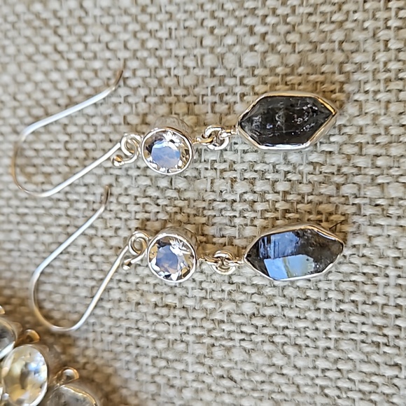 Artistry Of India Rutilated Black Quartz, White Quartz & White Crystal Necklace - Picture 12 of 16